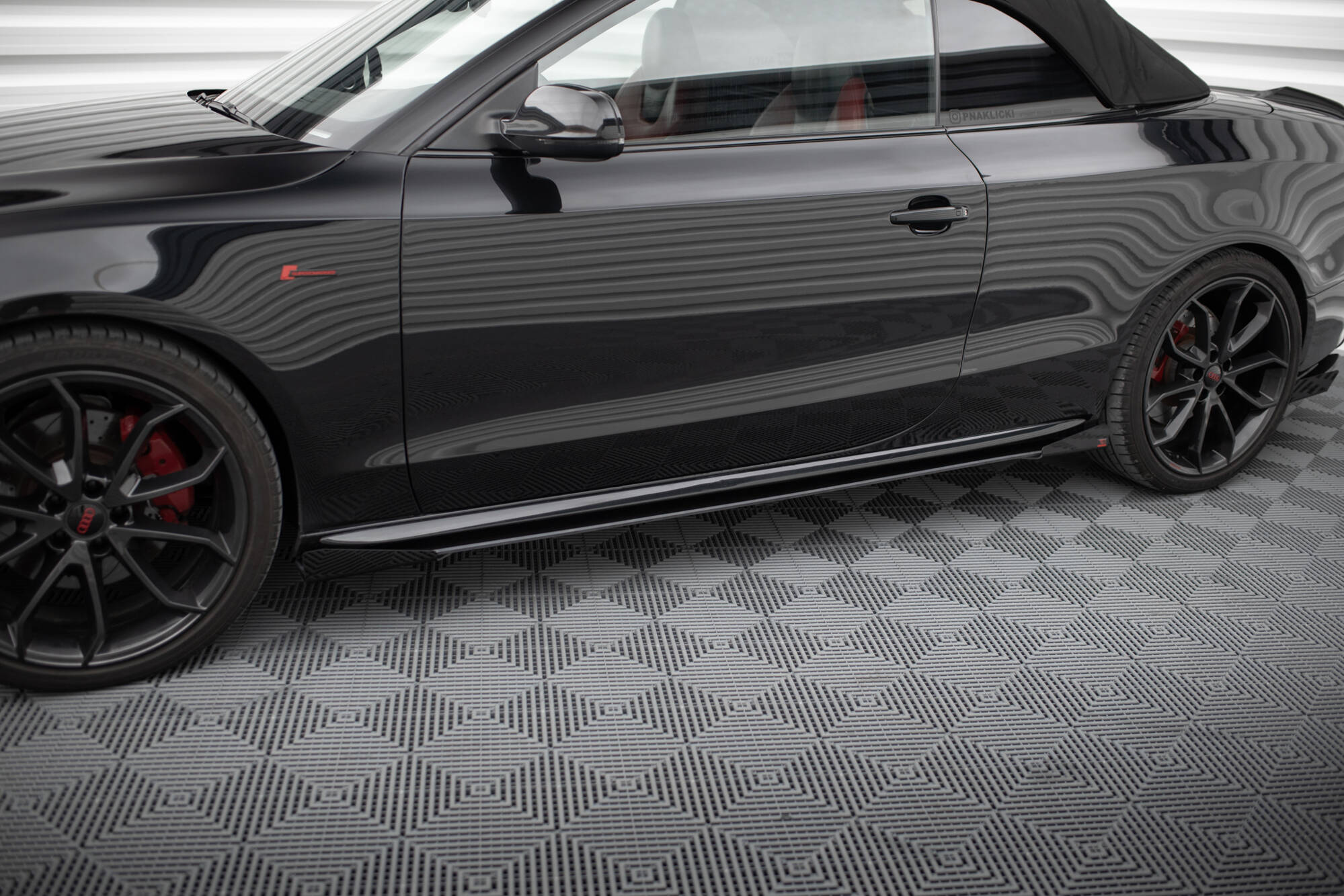 Street Pro Seitenschweller + Flaps Audi A5 / A5 S-Line / S5 Coupe / Cabrio 8T / 8T Facelift