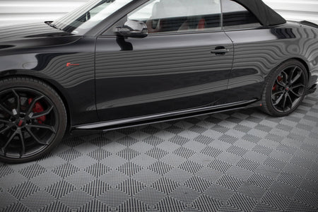 Street Pro Seitenschweller + Flaps Audi A5 / A5 S-Line / S5 Coupe / Cabrio 8T / 8T Facelift