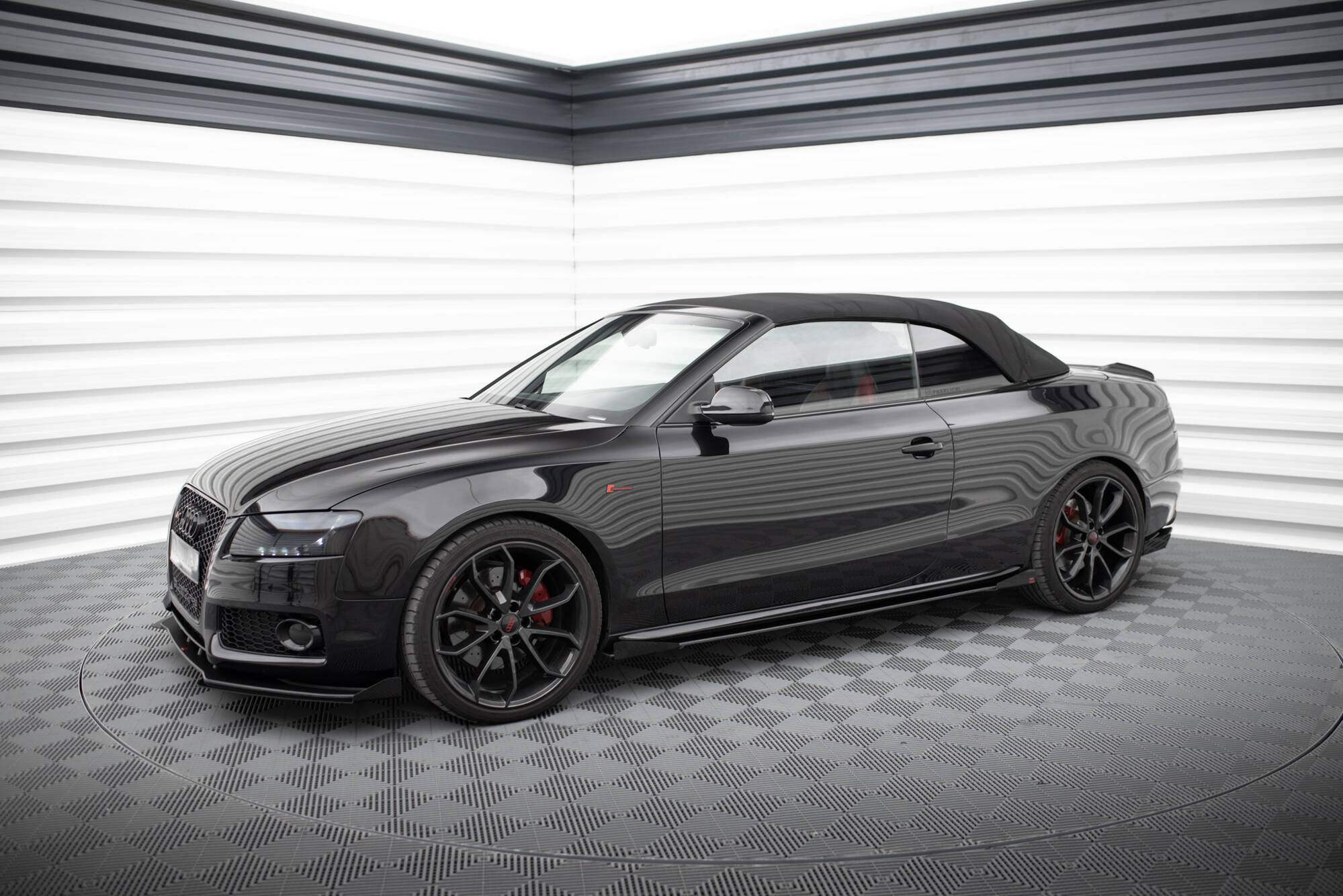 Street Pro Seitenschweller + Flaps Audi A5 / A5 S-Line / S5 Coupe / Cabrio 8T / 8T Facelift