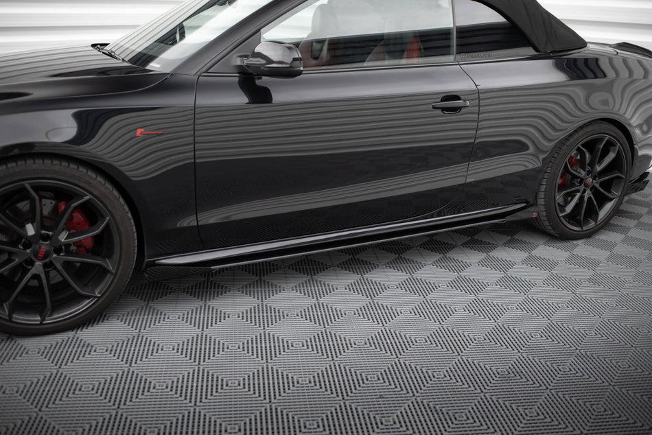 Street Pro Seitenschweller + Flaps Audi A5 / A5 S-Line / S5 Coupe / Cabrio 8T / 8T Facelift