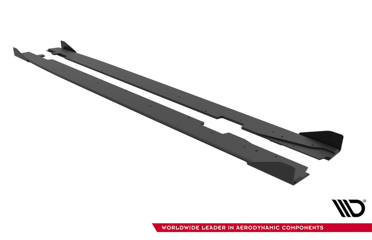 Street Pro Seitenschweller + Flaps Audi A5 Sportback F5 Facelift