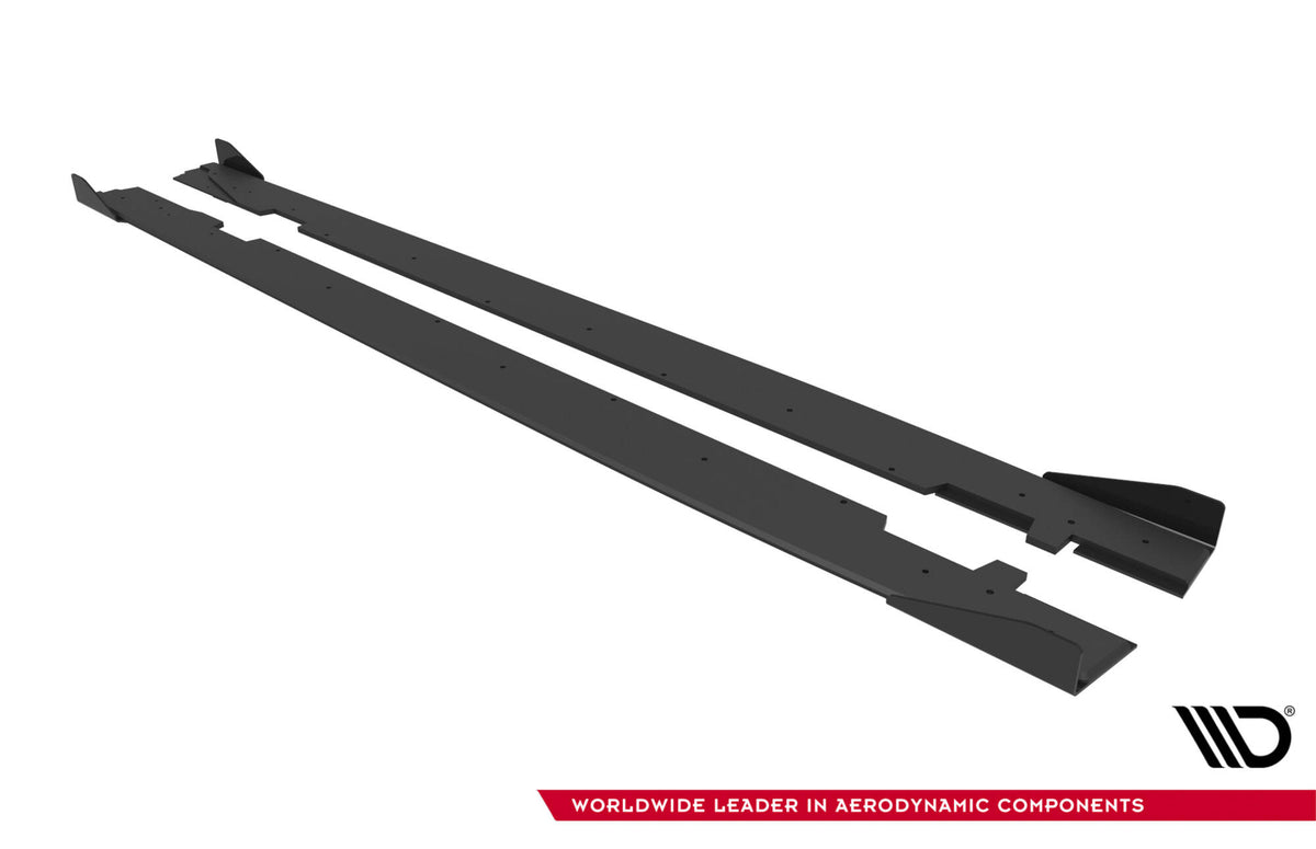Street Pro Seitenschweller + Flaps Audi A5 Sportback F5 Facelift