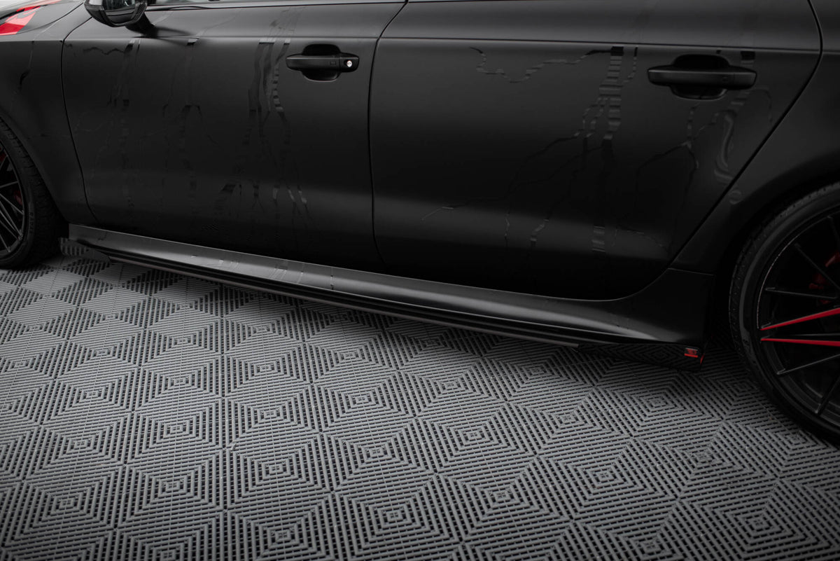 Street Pro Seitenschweller + Flaps Audi A7 RS7 Look C7