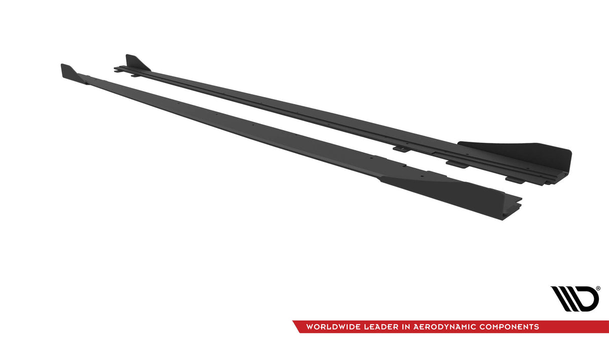 Street Pro Seitenschweller + Flaps Audi S3 / A3 S-Line Sedan 8V