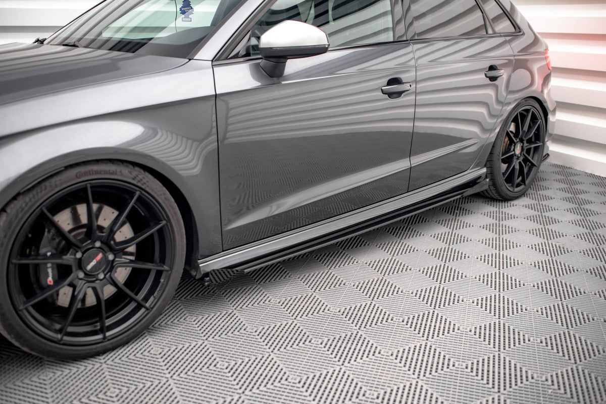 Street Pro Seitenschweller + Flaps Audi S3 / A3 S-Line Sportback 8V Facelift