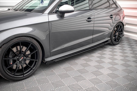 Street Pro Seitenschweller + Flaps Audi S3 / A3 S-Line Sportback 8V Facelift