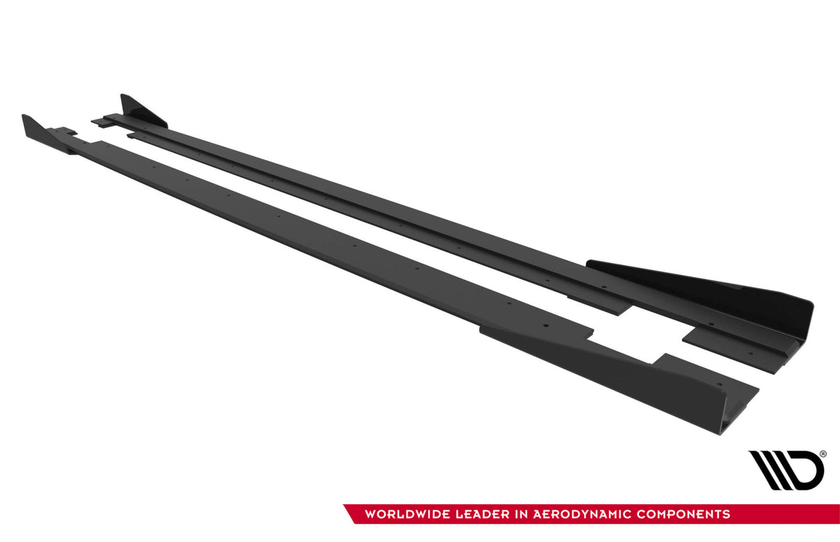 Street Pro Seitenschweller + Flaps Audi TT S / TT S-Line 8J Facelift