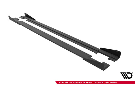 Street Pro Seitenschweller + Flaps Audi TT S / TT S-Line 8J Facelift