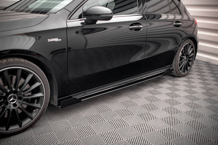 Street Pro Seitenschweller + Flaps Mercedes A35 AMG / AMG-Line Aero Pack W177