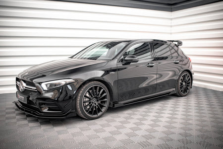 Street Pro Seitenschweller + Flaps Mercedes A35 AMG / AMG-Line Aero Pack W177