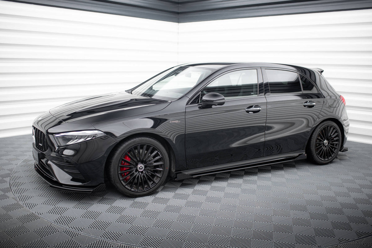 Street Pro Seitenschweller + Flaps Mercedes-AMG A35 W177 Facelift