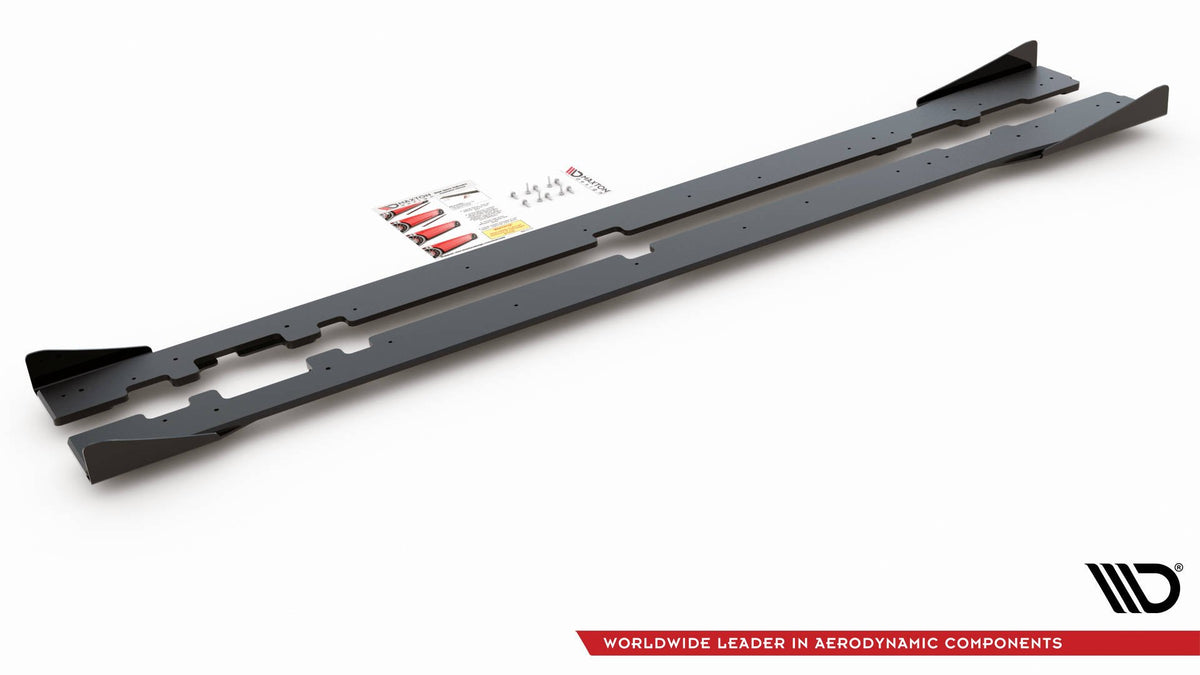 Street Pro Seitenschweller + Flaps Mercedes-AMG C43 / AMG-Line Coupe C205