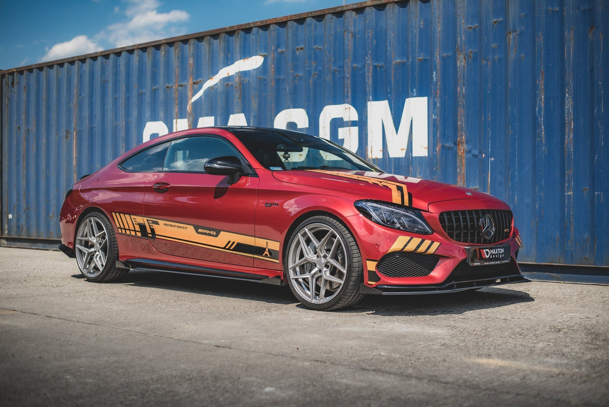 Street Pro Seitenschweller + Flaps Mercedes-AMG C43 / AMG-Line Coupe C205