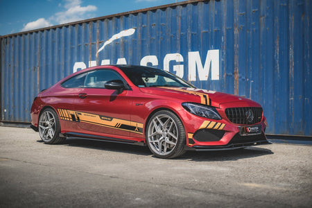 Street Pro Seitenschweller + Flaps Mercedes-AMG C43 / AMG-Line Coupe C205