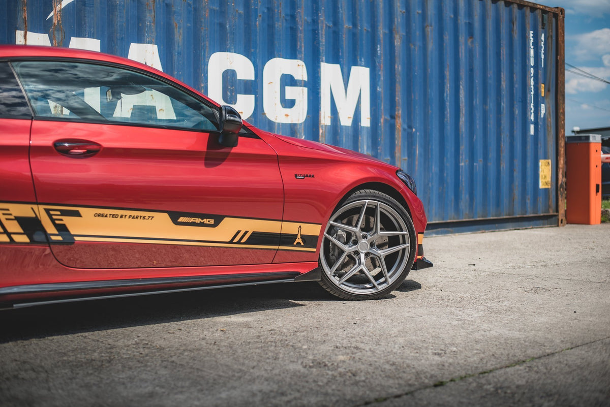 Street Pro Seitenschweller + Flaps Mercedes-AMG C43 / AMG-Line Coupe C205
