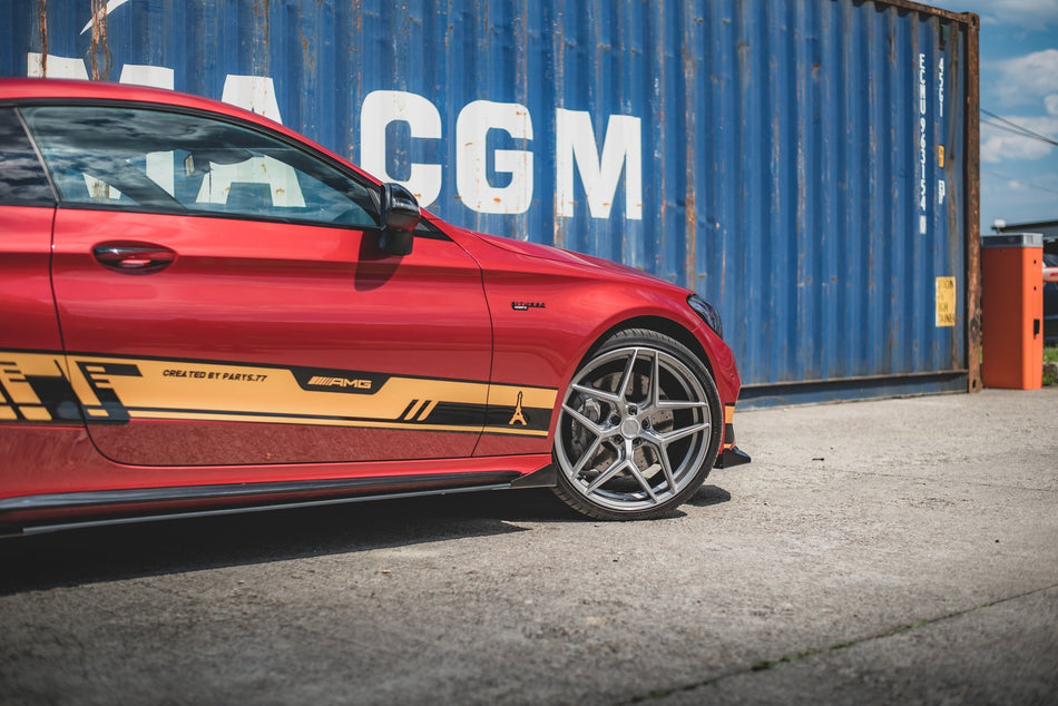 Street Pro Seitenschweller + Flaps Mercedes-AMG C43 / AMG-Line Coupe C205