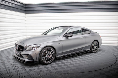 Street Pro Seitenschweller + Flaps Mercedes-AMG C43 Coupe / Cabrio C205 Facelift / A205 Facelift