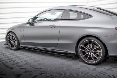 Street Pro Seitenschweller + Flaps Mercedes-AMG C43 Coupe / Cabrio C205 Facelift / A205 Facelift