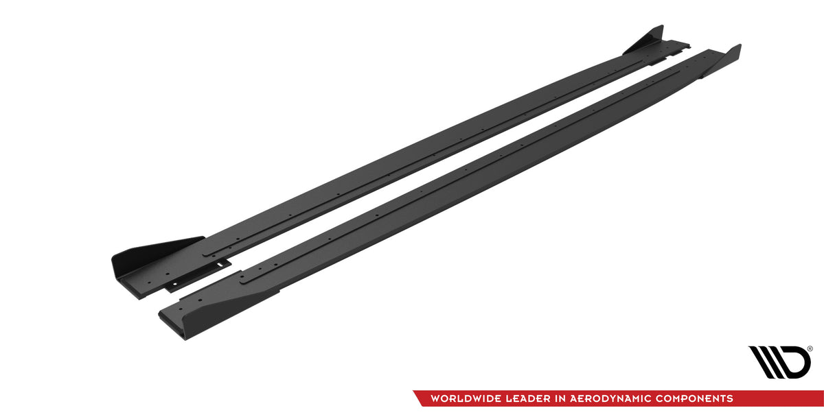 Street Pro Seitenschweller + Flaps Mercedes-AMG C43 Coupe / Cabrio C205 Facelift / A205 Facelift
