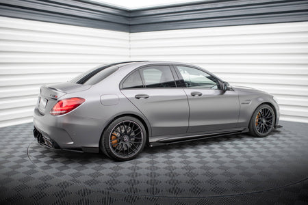 Street Pro Seitenschweller + Flaps Mercedes-AMG C63 Sedan / Estate W205 Facelift