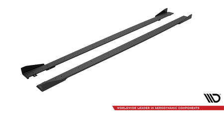 Street Pro Seitenschweller + Flaps Mercedes-AMG C63 Sedan / Estate W205 Facelift