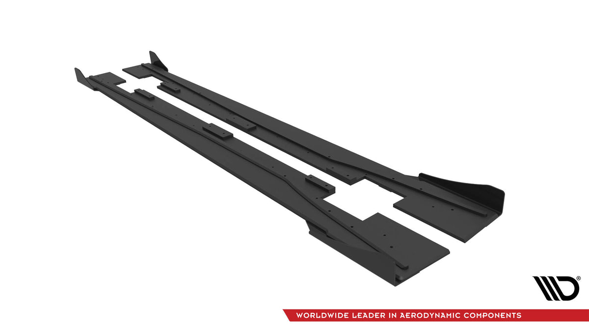 Street Pro Seitenschweller + Flaps Mercedes-Benz A 45 AMG W176 Facelift
