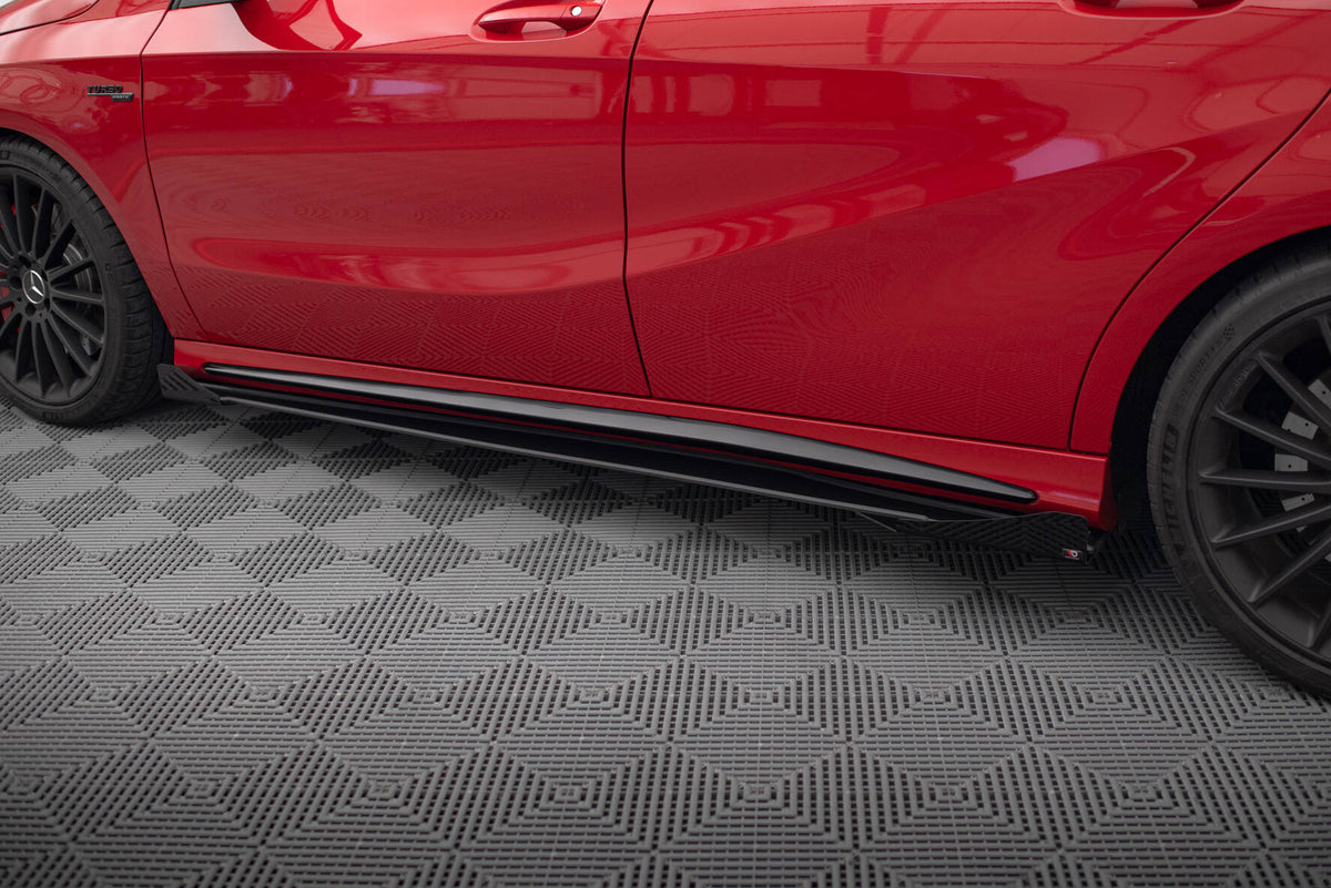 Street Pro Seitenschweller + Flaps Mercedes-Benz A 45 AMG W176 Facelift