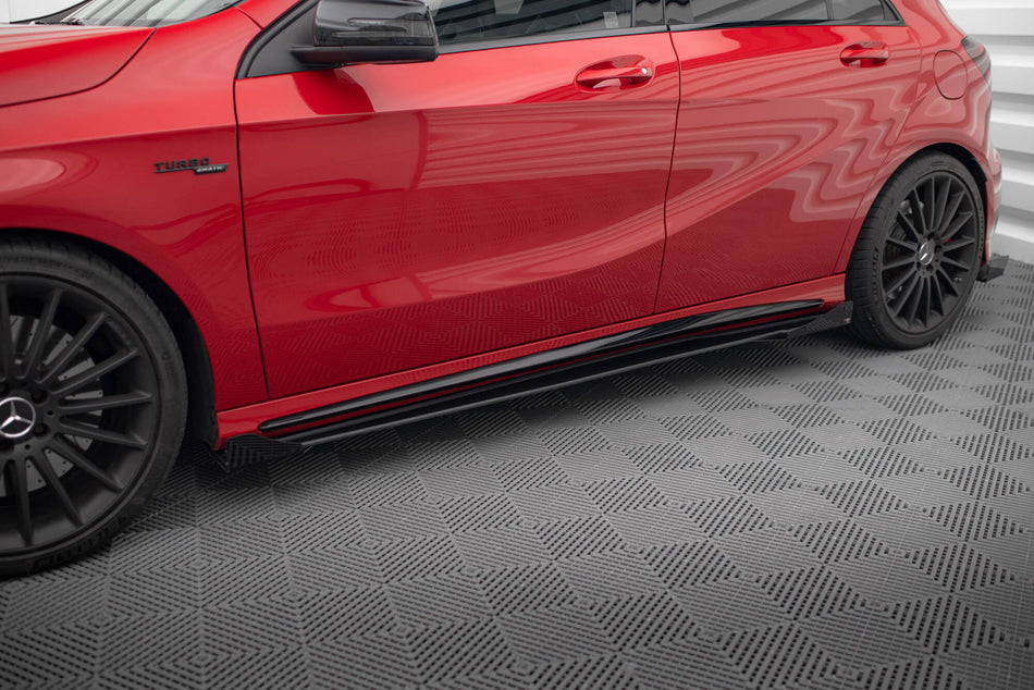 Street Pro Seitenschweller + Flaps Mercedes-Benz A 45 AMG W176 Facelift