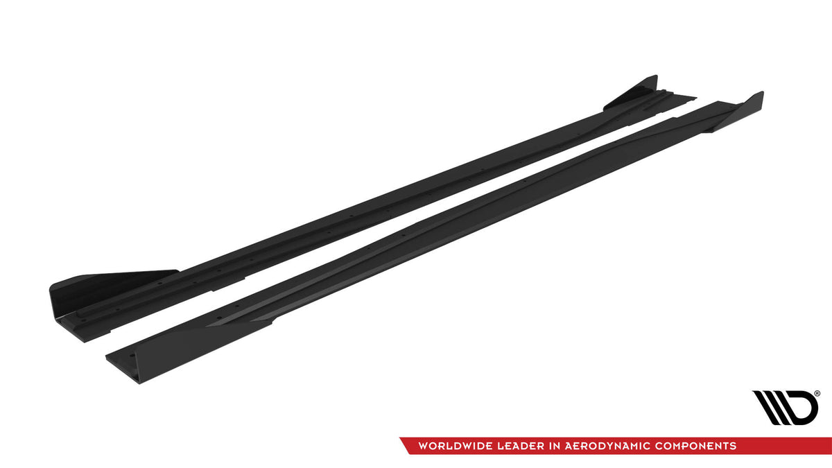 Street Pro Seitenschweller + Flaps Mercedes-Benz A AMG-Line W176 Facelift
