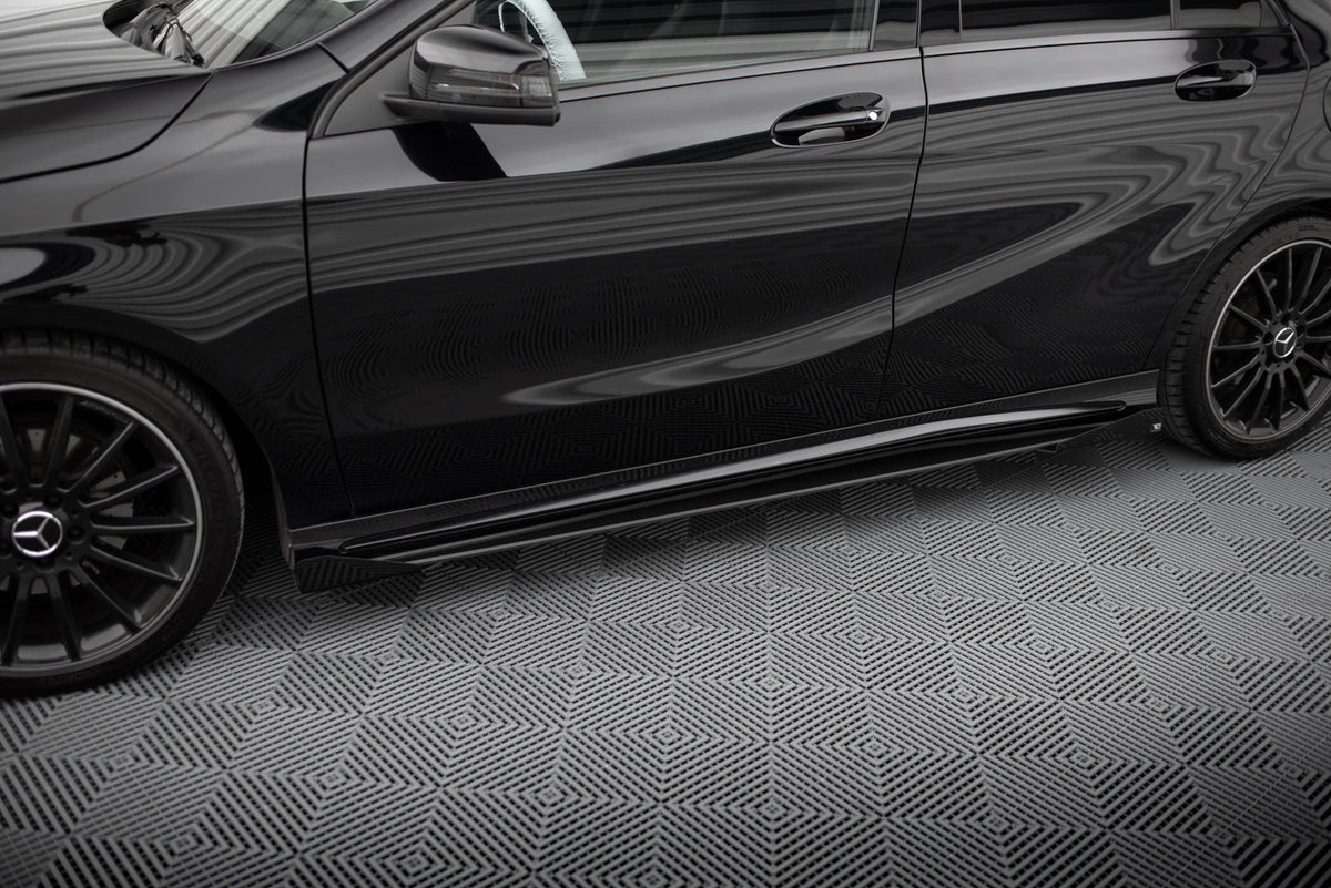 Street Pro Seitenschweller + Flaps Mercedes-Benz A AMG-Line W176 Facelift