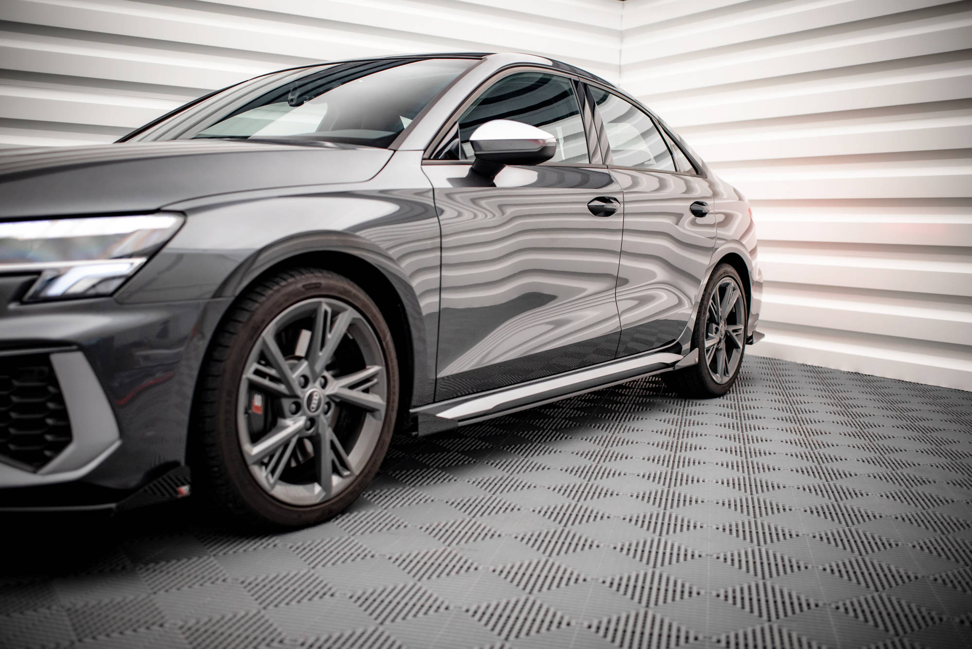 Street Pro Seitenschweller + Flaps V.1 Audi S3 / A3 S-Line 8Y / 8Y Facelift