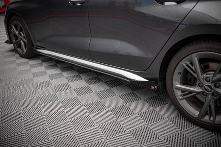 Street Pro Seitenschweller + Flaps V.1 Audi S3 / A3 S-Line 8Y / 8Y Facelift