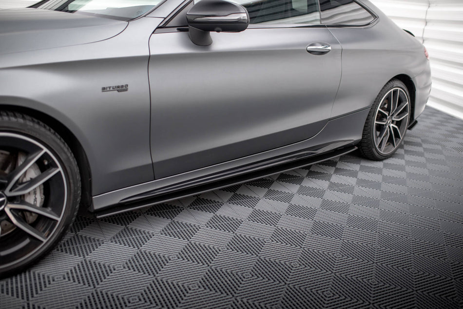 Street Pro Seitenschweller Mercedes-AMG C43 Coupe / Cabrio C205 Facelift / A205 Facelift