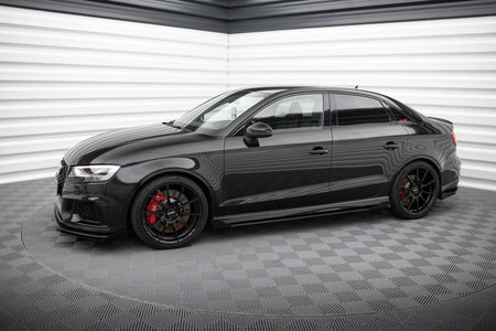 Street Pro Seitenschweller V.1 + Flaps Audi RS3 Sedan 8V Facelift