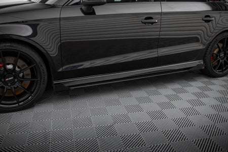 Street Pro Seitenschweller V.1 + Flaps Audi RS3 Sedan 8V Facelift