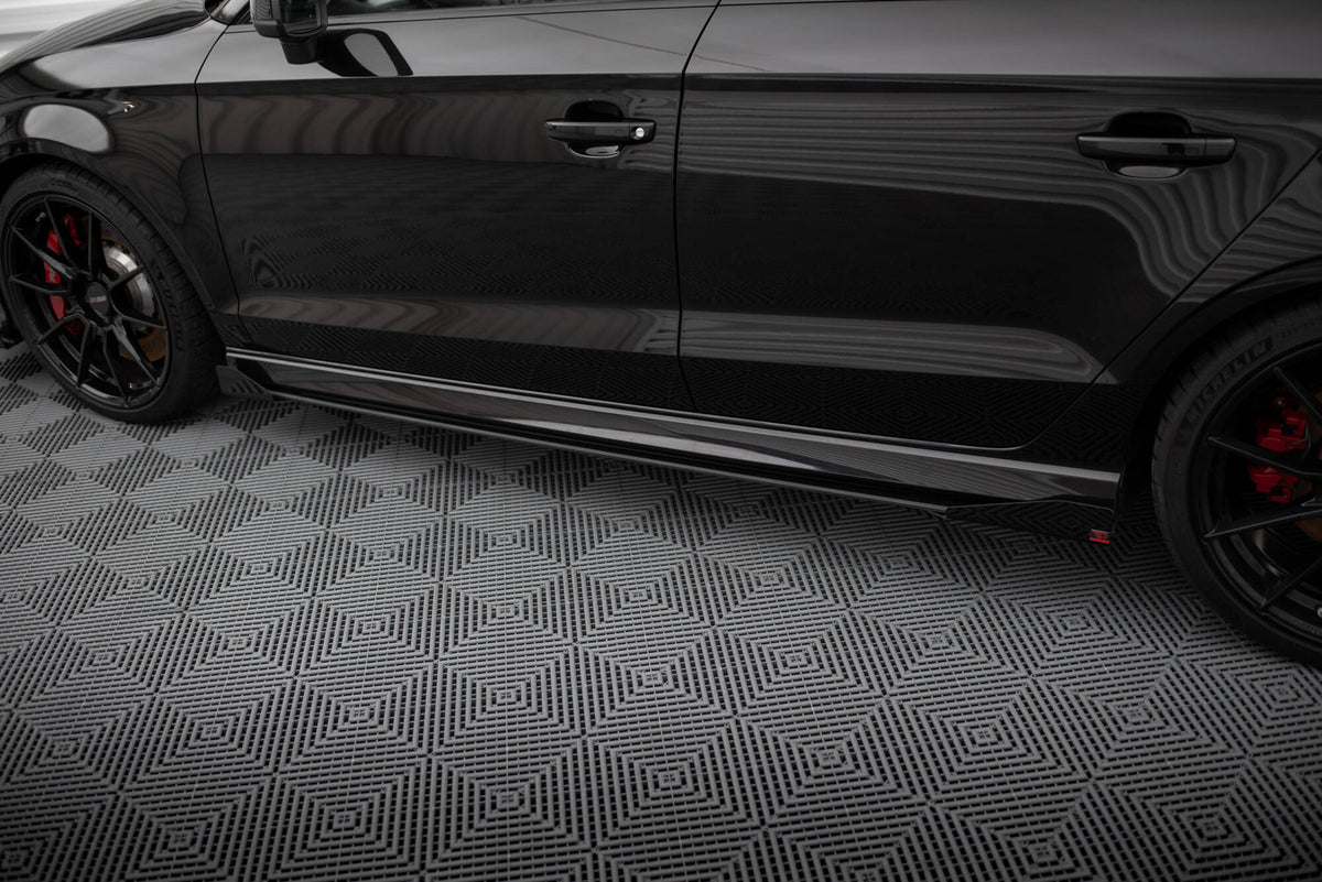 Street Pro Seitenschweller V.1 + Flaps Audi RS3 Sedan 8V Facelift