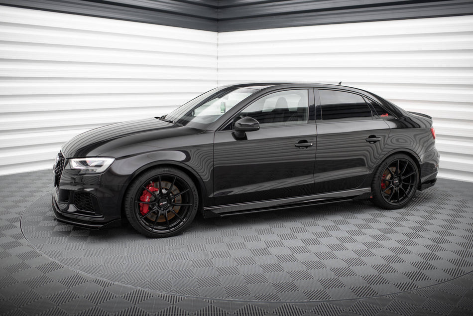 Street Pro Seitenschweller V.1 + Flaps Audi RS3 Sedan 8V Facelift