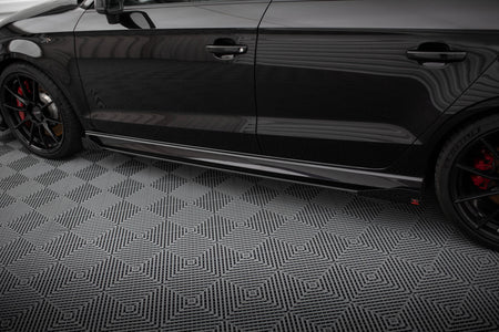 Street Pro Seitenschweller V.1 + Flaps Audi RS3 Sedan 8V Facelift