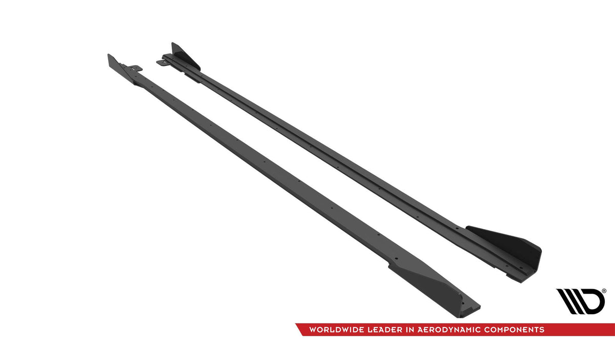 Street Pro Seitenschweller V.1 + Flaps Ford Mustang GT MK6 Facelift