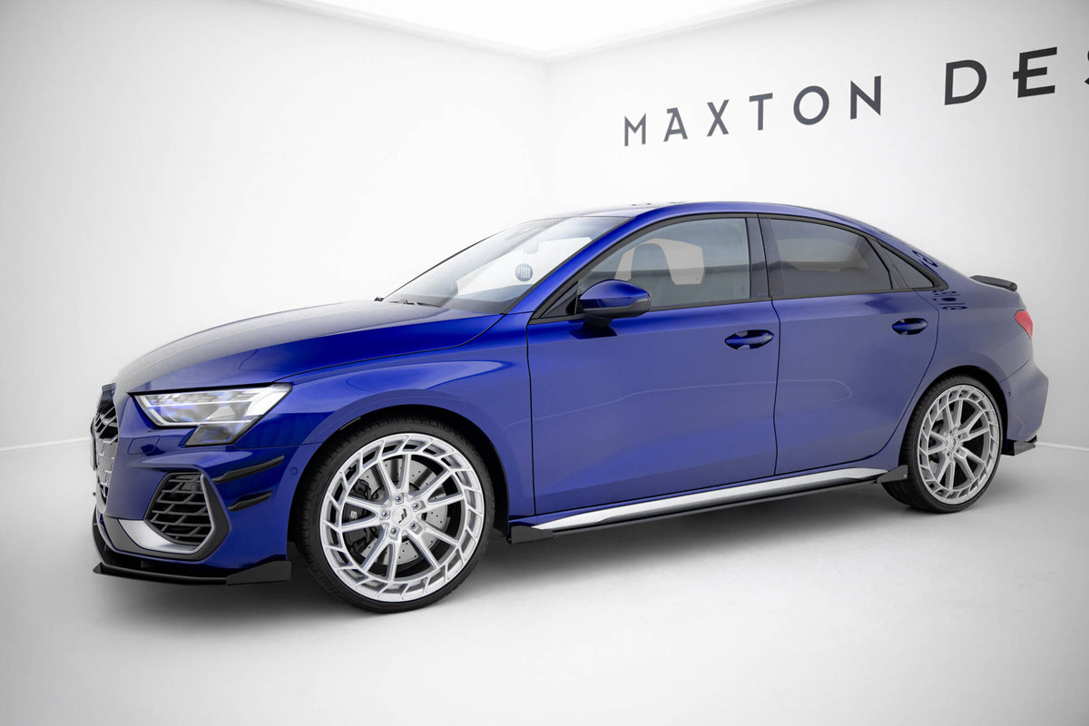 Street Pro Seitenschweller V.2 + Flaps Audi A3 S-Line Sedan / S3 Sedan 8Y / 8Y Facelift