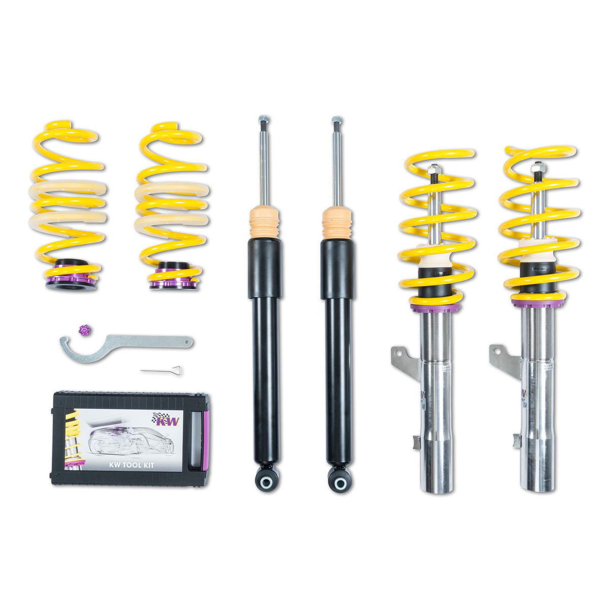 Audi S3 8Y / Skoda Octavia RS NX / Cupra Leon 4KL KW Gewindefahrwerk Variante 3 inox ohne DCC